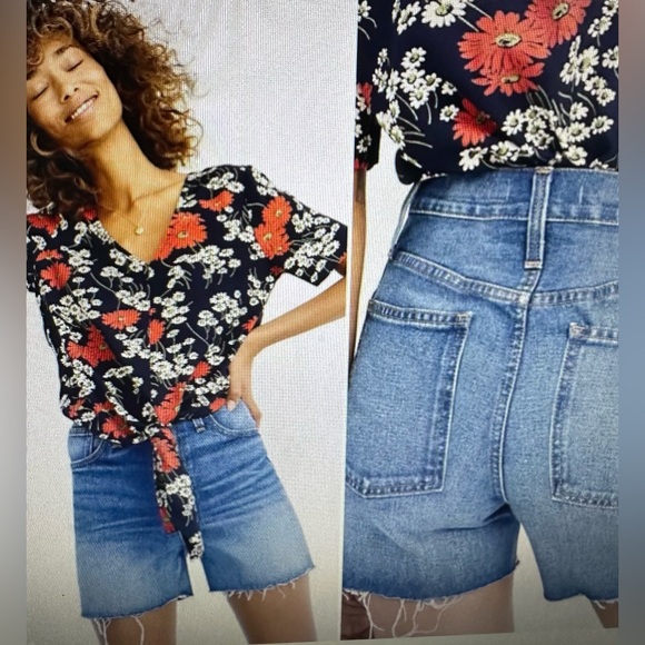 Madewell, the perfect short, ullman wash, size 32,NWT - Picture 3 of 9